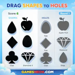 Drag Shapes to Holes 2